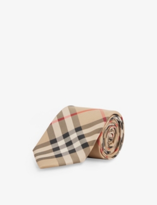 Manston check silk tie best sale