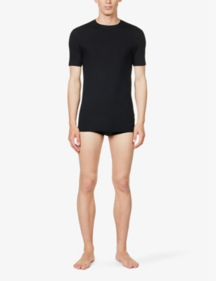 Zimmerli Stretch-modal Pureness T-shirt In Black