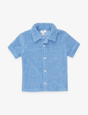 REISS: Algarve regular-fit cotton-blend shirt 4-12 years