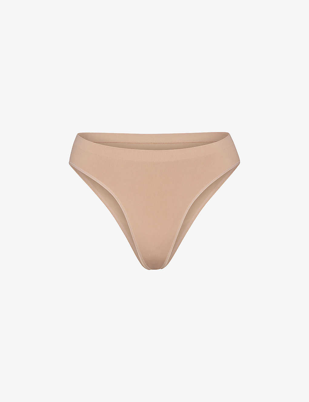 Skims Smoothing Mid-rise Stretch-woven Briefs In Nude (lingerie)
