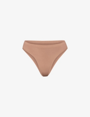 SKIMS: Smoothing mid-rise stretch-woven briefs