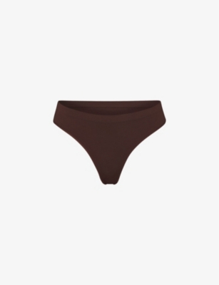 SKIMS - Smoothing mid-rise stretch-woven thong
