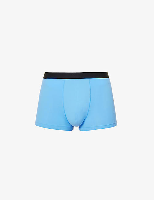 HANRO: Logo-embellished mid-rise stretch-woven boxer briefs