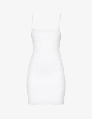 Alexander Wang Crystal-embellished Minidress In White