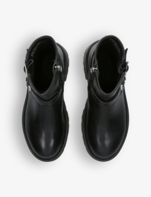 CARVELA: Stride buckle-embellished leather ankle boots
