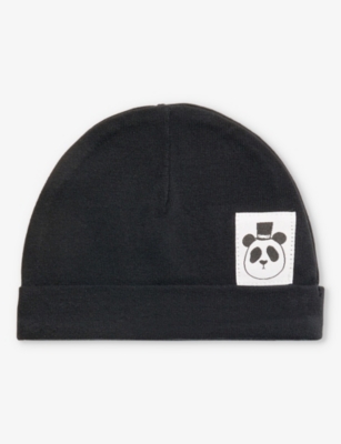 MINI RODINI: Baby brand-patch stretch-woven beanie 0-4 months