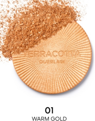 Guerlain Terracotta Luminizer Highlighter Powder 01 Gold 0.24 oz / 7 G In 01 Gold