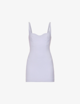 Bec & Bridge Zoey Sleeveless Stretch-woven Mini Dress In Pale Lilac