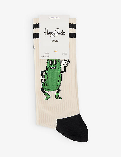 HAPPY SOCKS：Pickles 弹力棉混纺袜