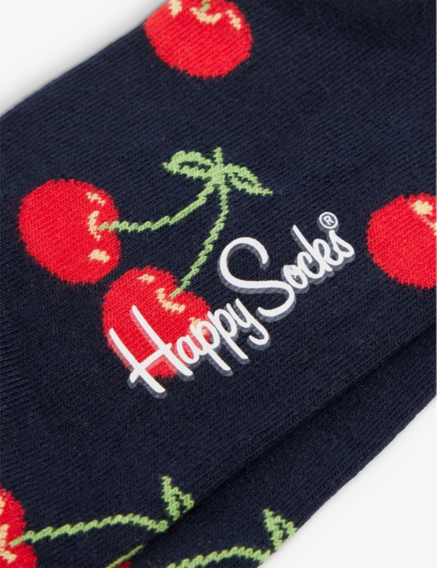 Cherry stretch cotton-blend socks