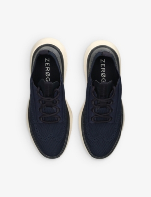 COLE HAAN: Stitchlite chunky-sole knitted low-top trainers