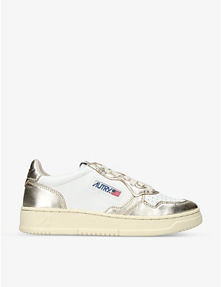 AUTRY: Medalist leather low-top trainers
