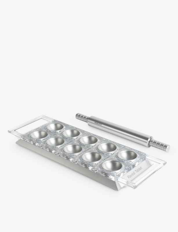 Ravioli aluminium pasta cutter tablet and rolling pin