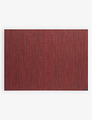 CHILEWICH: Rectangle-shape woven bamboo placemat 36cm x 48cm -