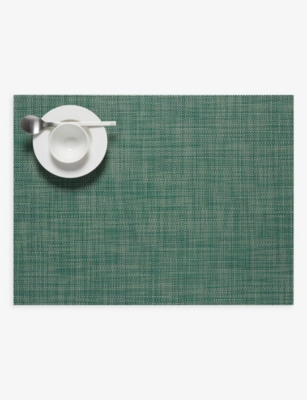Chilewich Ivy Basketweave Mini Vinyl Placemat 36cm X 48cm In Ivy