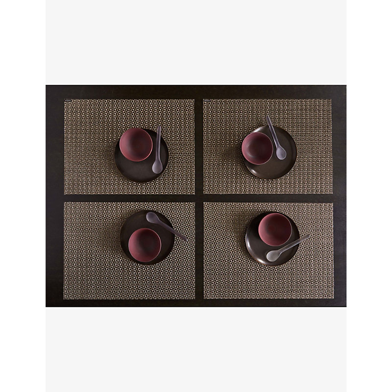 Shop Chilewich Cocoa Origami Shimmered Vinyl Placemat 36cm X 48cm