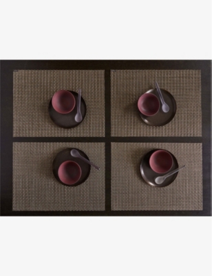 CHILEWICH: Origami shimmered vinyl placemat 36cm x 48cm