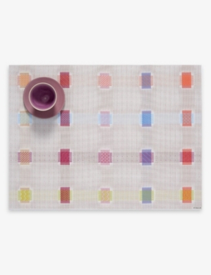 Chilewich Multi Sampler Rectangle-shape Woven Placemat 36cm X 48cm In Multi