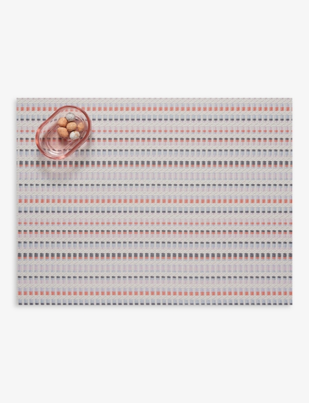 Tambour rectangle vinyl placemat 36cm x 48cm