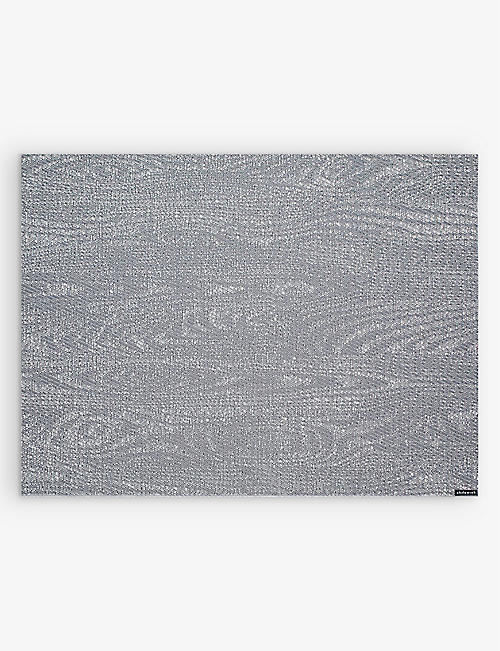 CHILEWICH: Woodgrain rectangle-shape woven placemat 36cm x 48cm