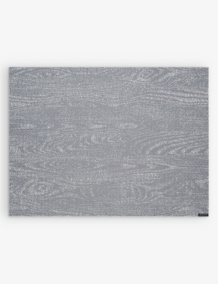 Chilewich Slate Woodgrain Rectangle-shape Woven Placemat 36cm X 48cm