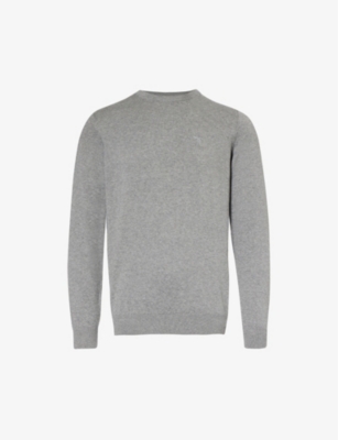 Barbour Basic Knit Pullover In Grey