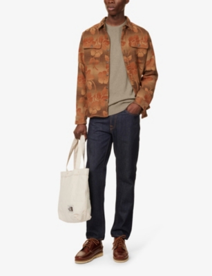 Barbour Mens Military Brown Crewneck Regular-fit Wool And Cashmere-blend Jumper In Military Brown