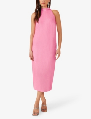 Halterneck sleeveless sequin-embellished midi dress Ro&Zo