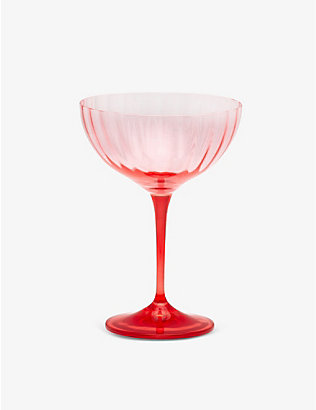 ANNA + NINA: Garden contrast-stem champagne glass 15.5cm