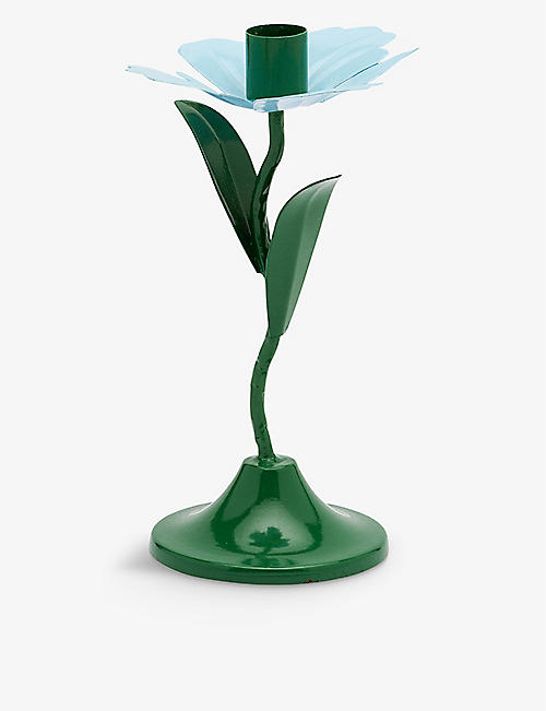 ANNA + NINA: Bluebell-flower iron candle holder 21cm