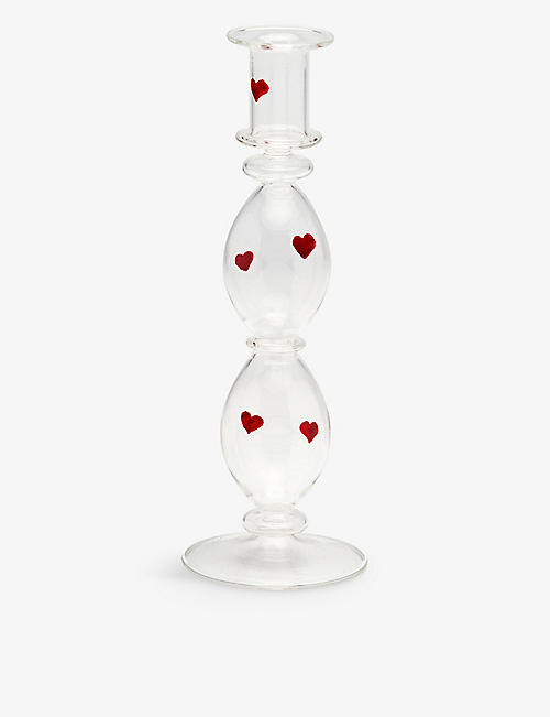 ANNA + NINA: Sweet Sorrow glass candle holder 23cm