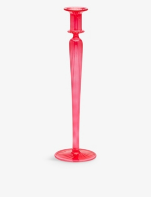 ANNA + NINA: Peony glass candle holder 33cm