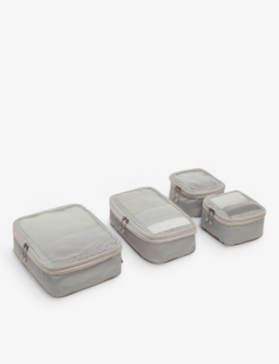 Antler Taupe Chelsea Pack Of Four Woven Travel Cubes In Taupe