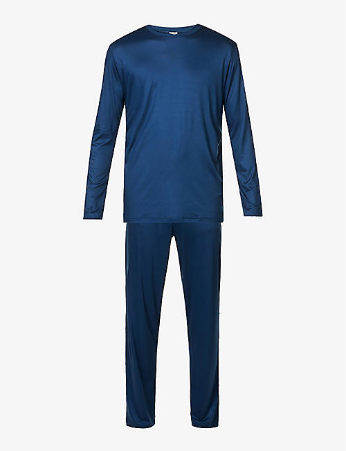 ZIMMERLI: Long-sleeved lyocell pyjama set