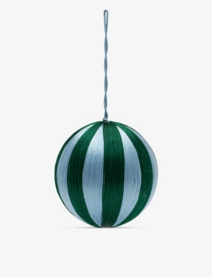 ANNA + NINA: Corded big stripe Christmas decoration 15cm