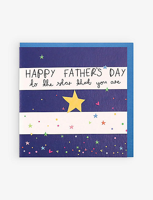 BELLY BUTTON DESIGNS: Star That You Are Father's Day card 13cm x 13cm
