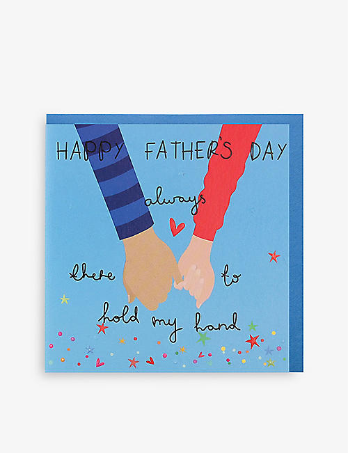 BELLY BUTTON DESIGNS: Always There To Hold My Hand Father's Day card 13cm x 13cm
