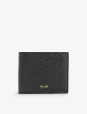 TOM FORD - Brand-print bi-fold leather wallet | Selfridges.com