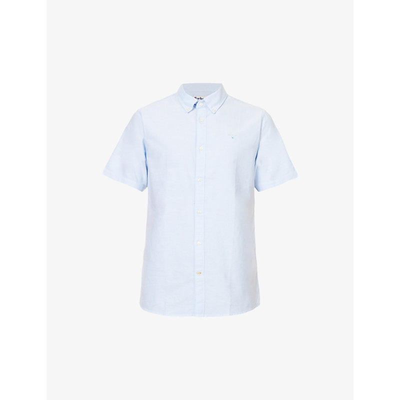 Barbour Oxford Short Sleeve Tailored Shirt Sky