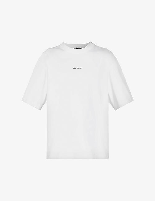 ACNE STUDIOS: Extorr brand-print cotton-jersey T-shirt