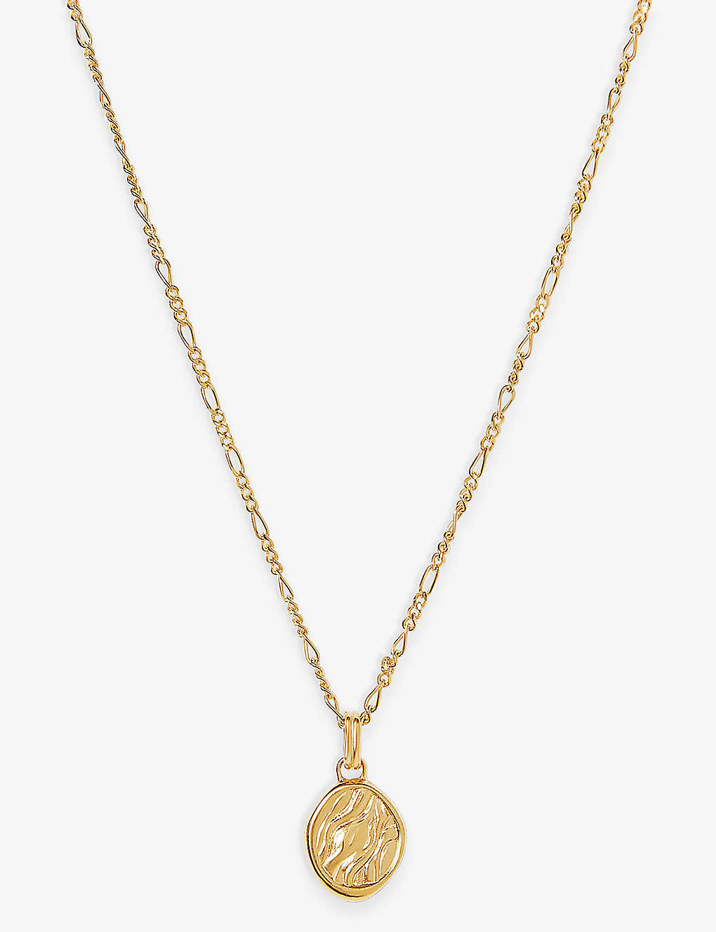 Edge Of Ember Womens Gold Victoria Coin 18ct Yellow Gold-plated Recycled Sterling-silver Pendant Nec