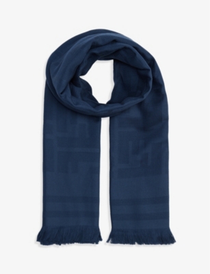 FENDI - Brand-woven cotton shawl | Selfridges.com