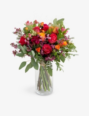 AOYAMA FLOWER MARKET: Passion with Love medium floral and foliage bouquet