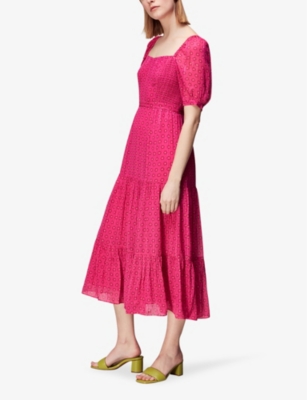 Shop Whistles Women's Multi-coloured Amie Floral-print Woven Maxi Dress
