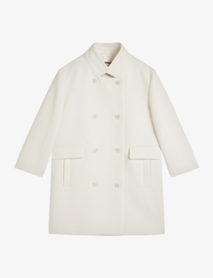 TED BAKER: Maisunn double-breasted cotton jacket