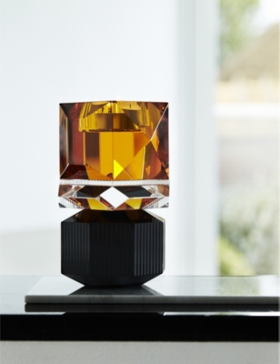 REFLECTIONS COPENHAGEN: Dakota two-tone crystal candle holder
