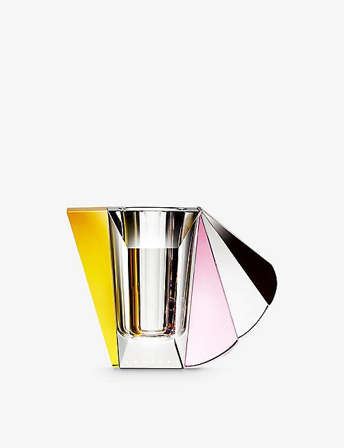 REFLECTIONS COPENHAGEN: Manhattan curved crystal vase 16cm
