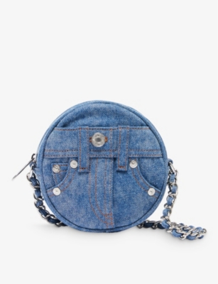 Moschino Fantasy Blue 'M' Snakeskin-Print Leather Crossbody Bag, Best Price  and Reviews