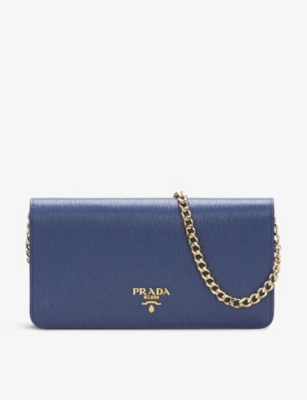 Prada Saffiano Leather Wallet with Chain