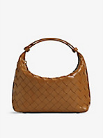BOTTEGA VENETA: Intrecciato-weave small leather hobo bag
